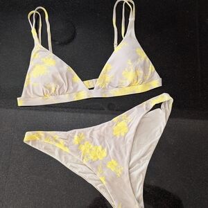 Amuse Society Shdw Haven Bikini Triangle Top & Skimpy Bottom